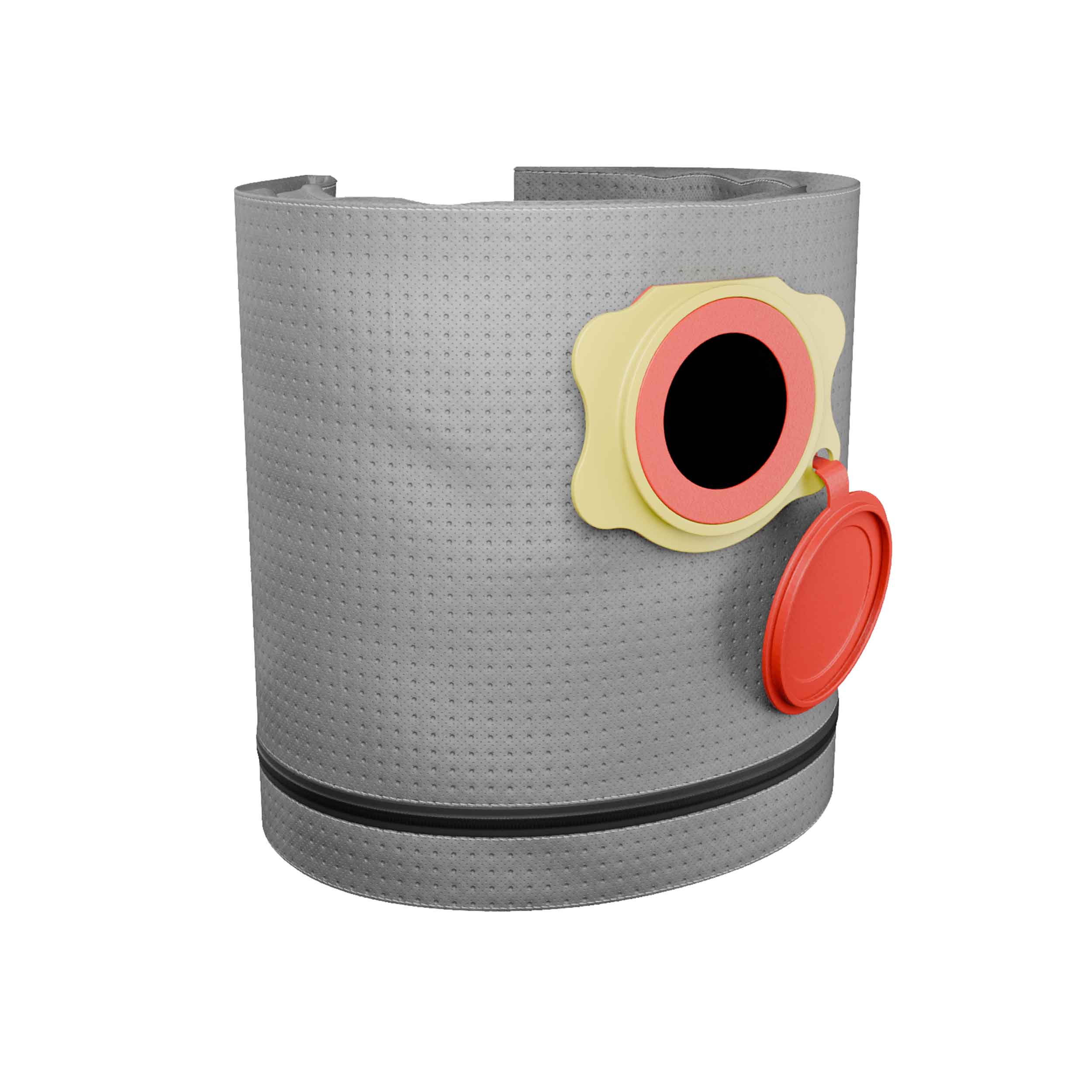 Reusable dust bag for Karcher WD2 Plus, WD3 and WD4 vacuum cleaners - side view
